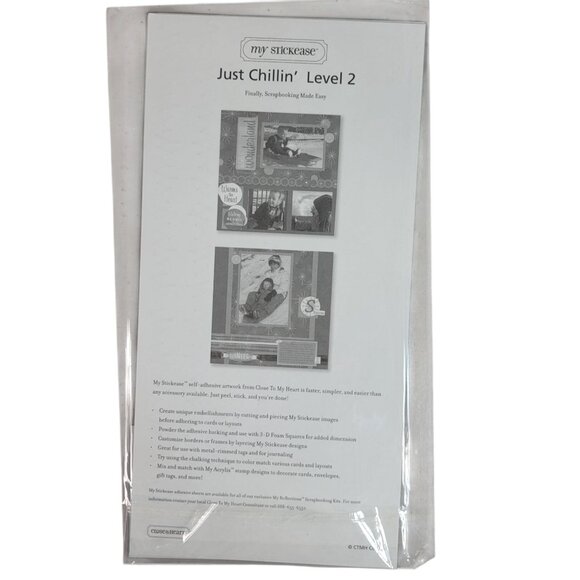 Close to My Heart My Stickease X7069C Just Chillin' Winter Numbers Letters NEW - Picture 3 of 7